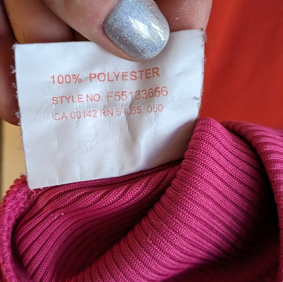 Hot pink Alia ribbed T-shirt vintage - Picture 3 of 5